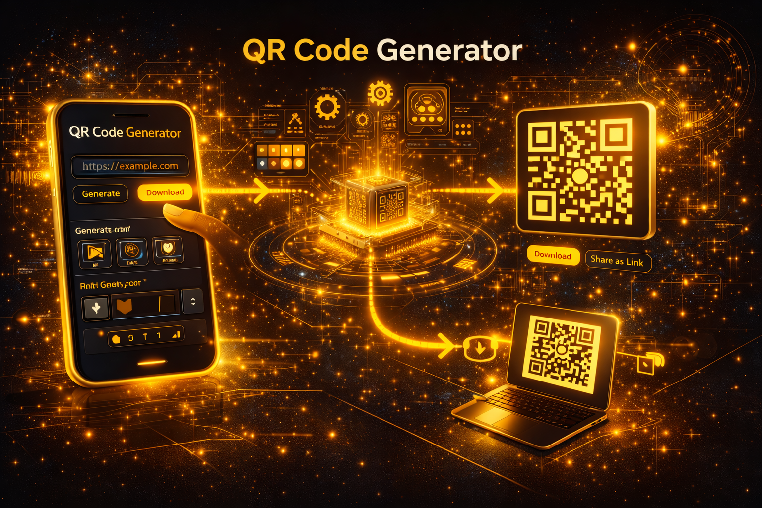 picture describing QR Code Generator about how QR is generated